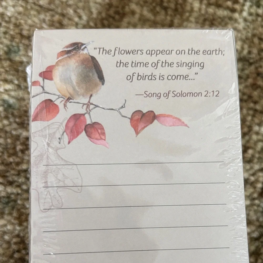 NWT 12 Floral Notepads Magnetic Backs